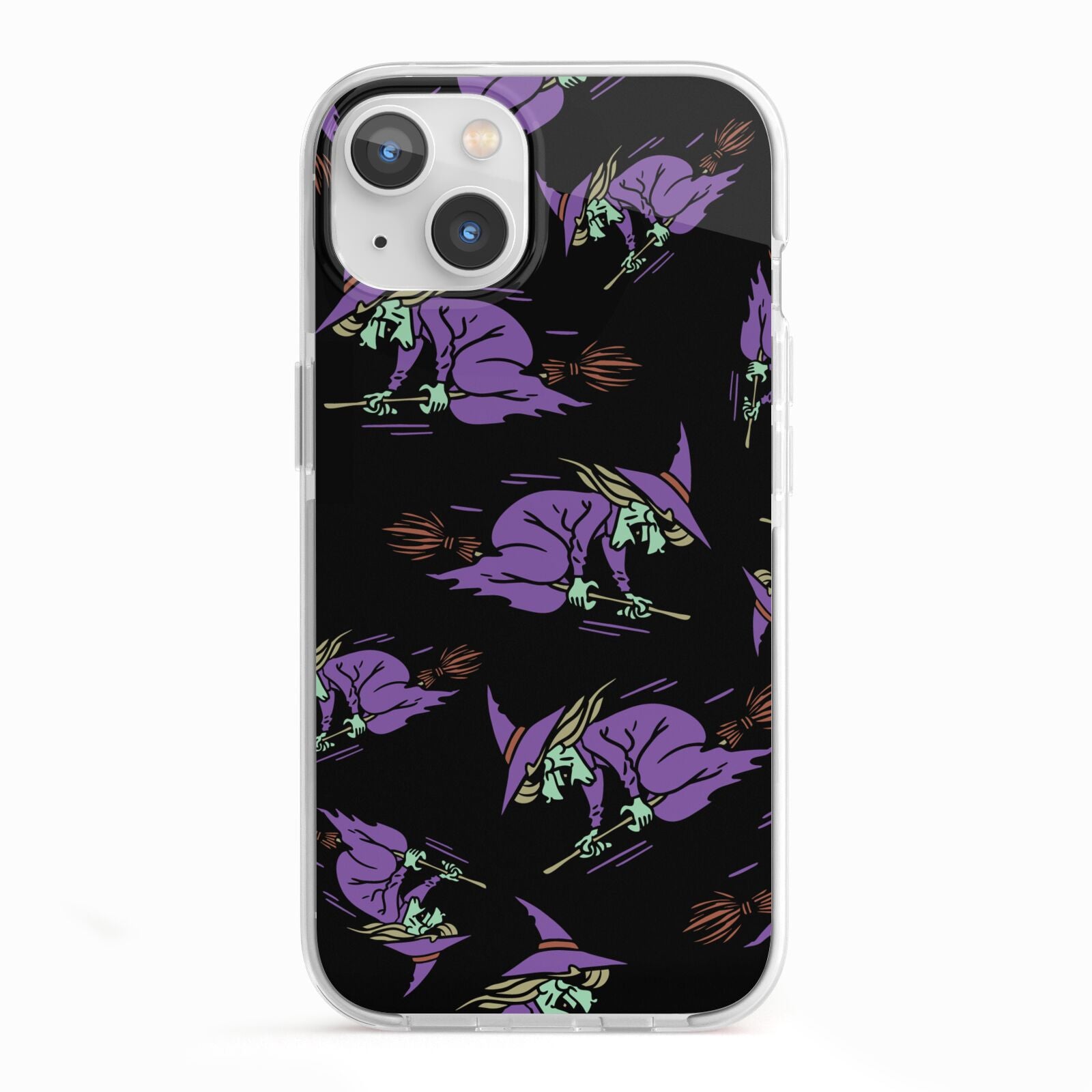 Flying Witches iPhone 13 TPU Impact Case with White Edges