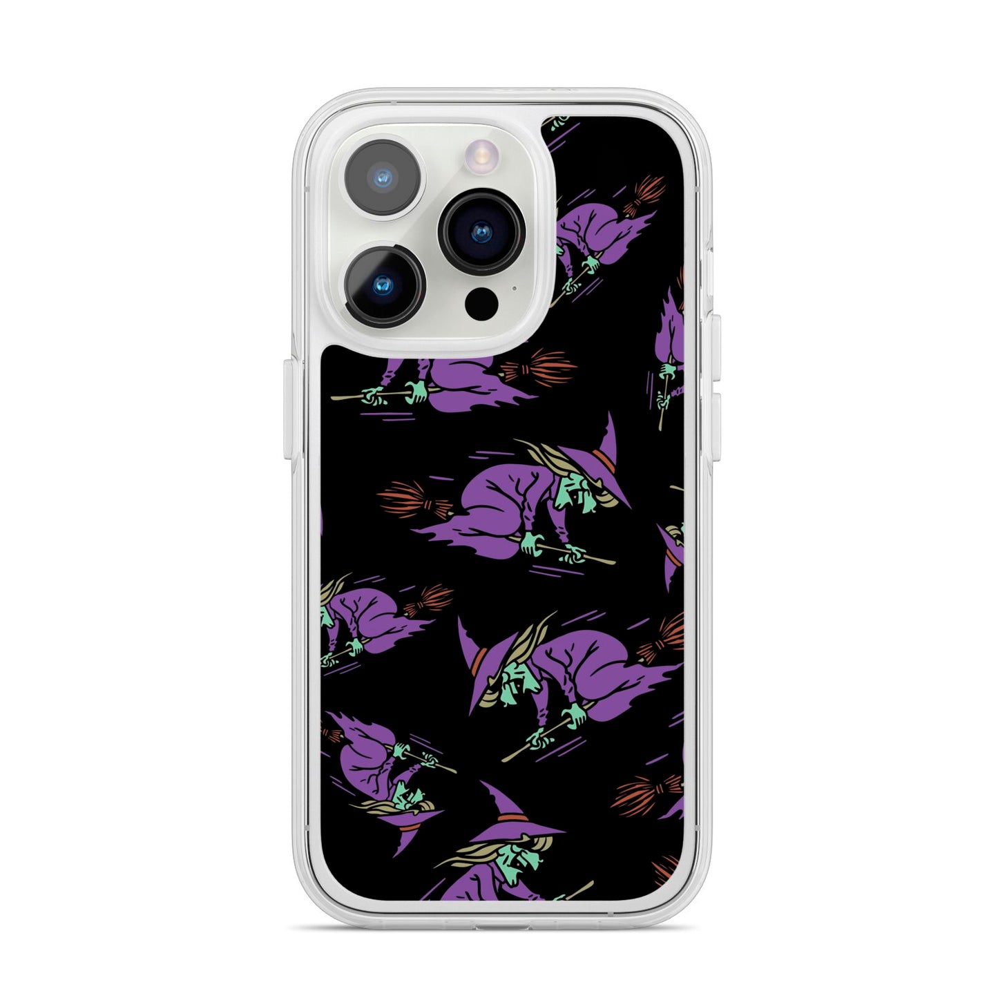 Flying Witches iPhone 14 Pro Clear Tough Case Silver