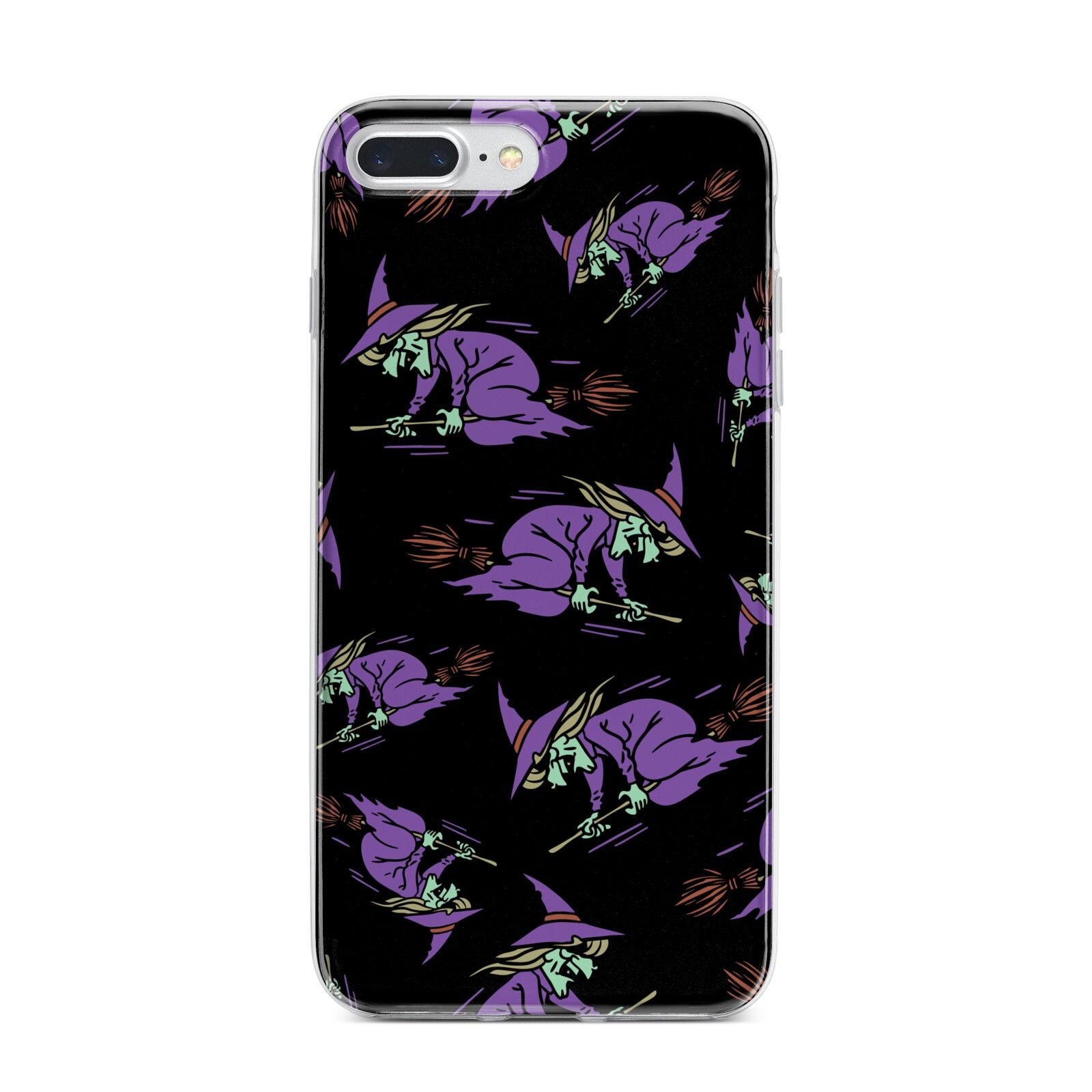 Flying Witches iPhone 7 Plus Bumper Case on Silver iPhone