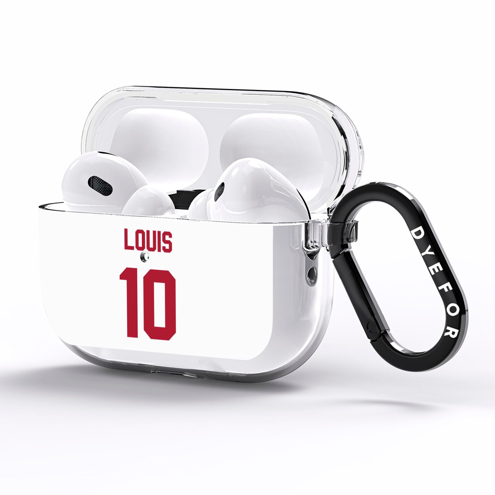 Football Shirt Custom AirPods Pro Clear Case Side Image