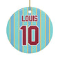 Football Shirt Custom Circle Decoration Back Image