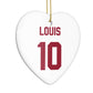 Football Shirt Custom Heart Decoration Side Angle
