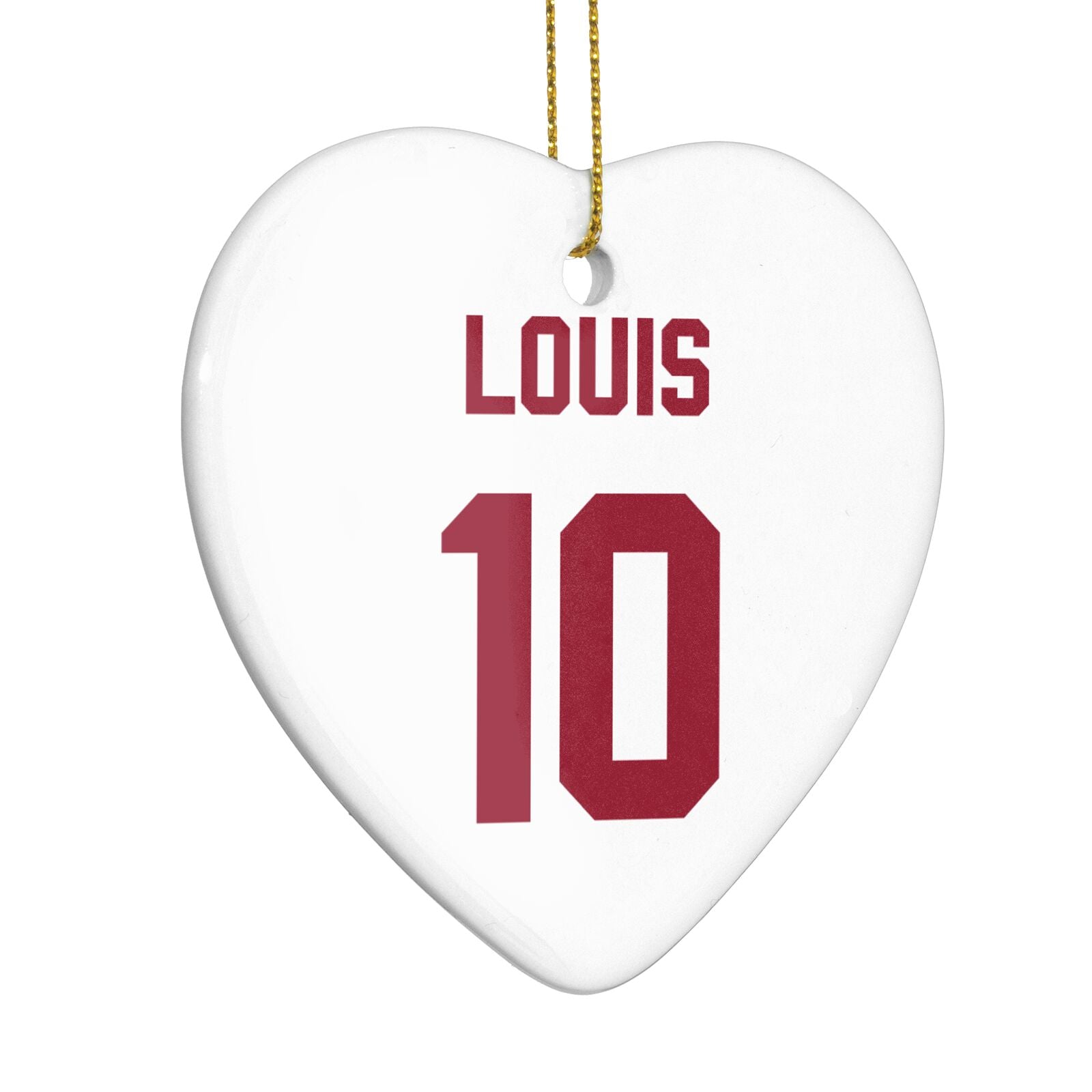 Football Shirt Custom Heart Decoration Side Angle