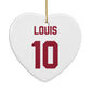 Football Shirt Custom Heart Decoration