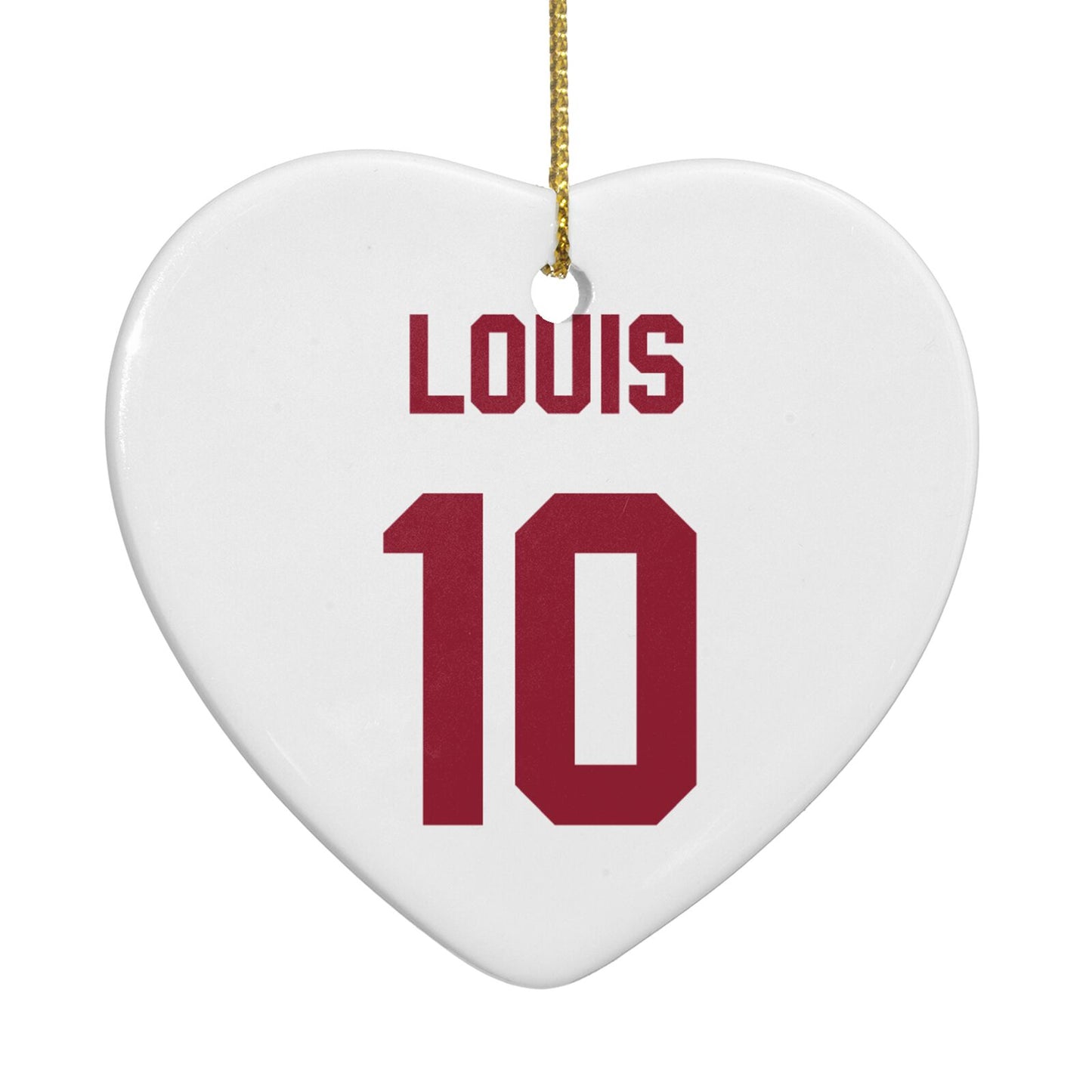 Football Shirt Custom Heart Decoration