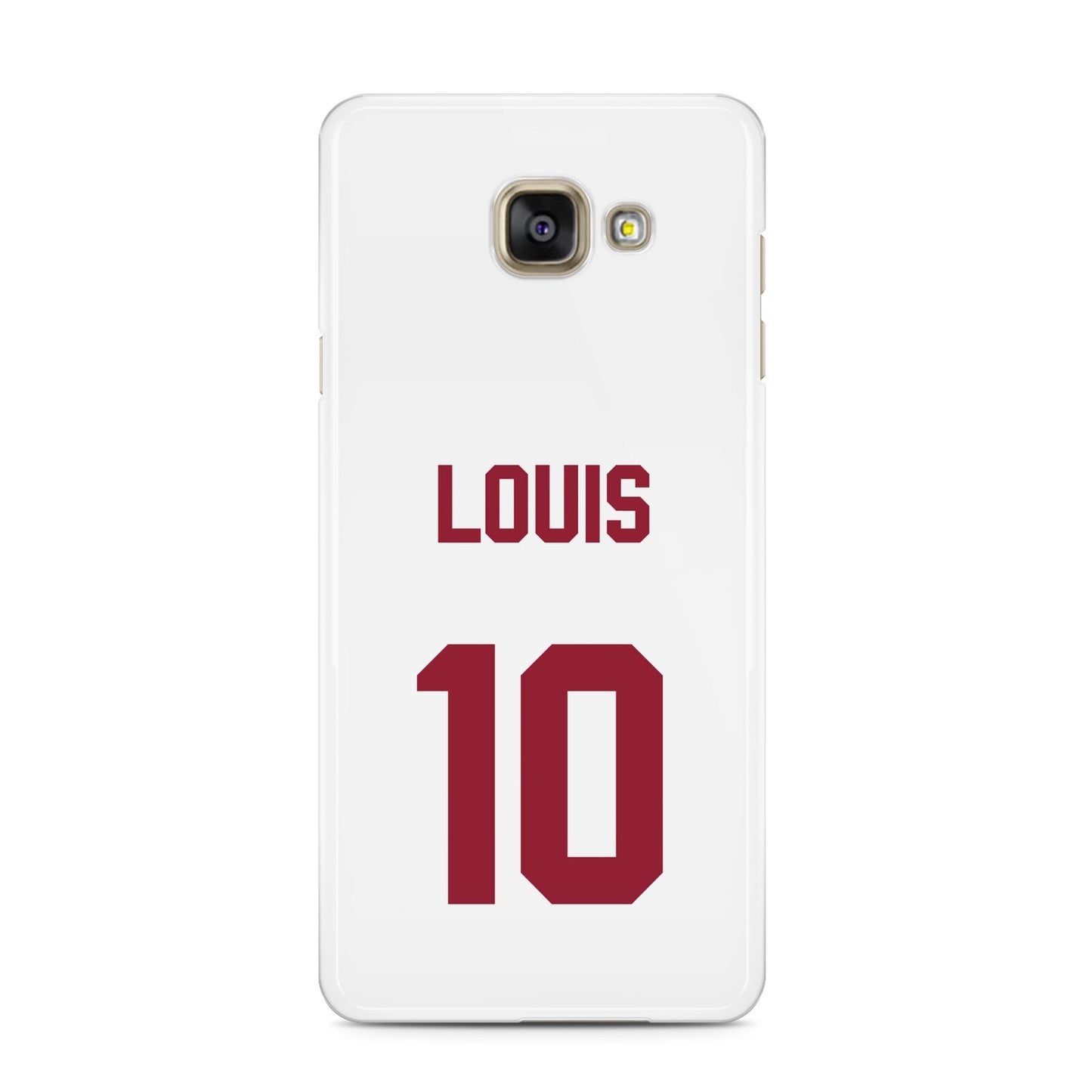 Football Shirt Custom Samsung Galaxy A3 2016 Case on gold phone