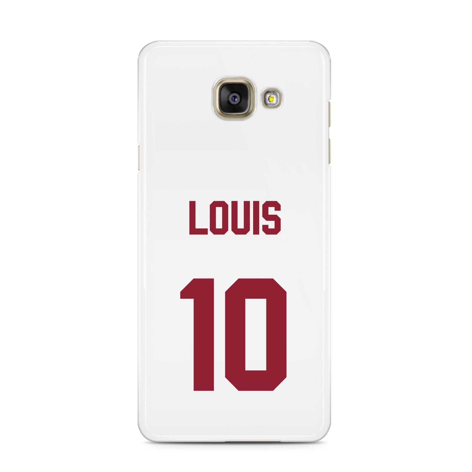 Football Shirt Custom Samsung Galaxy A3 2016 Case on gold phone