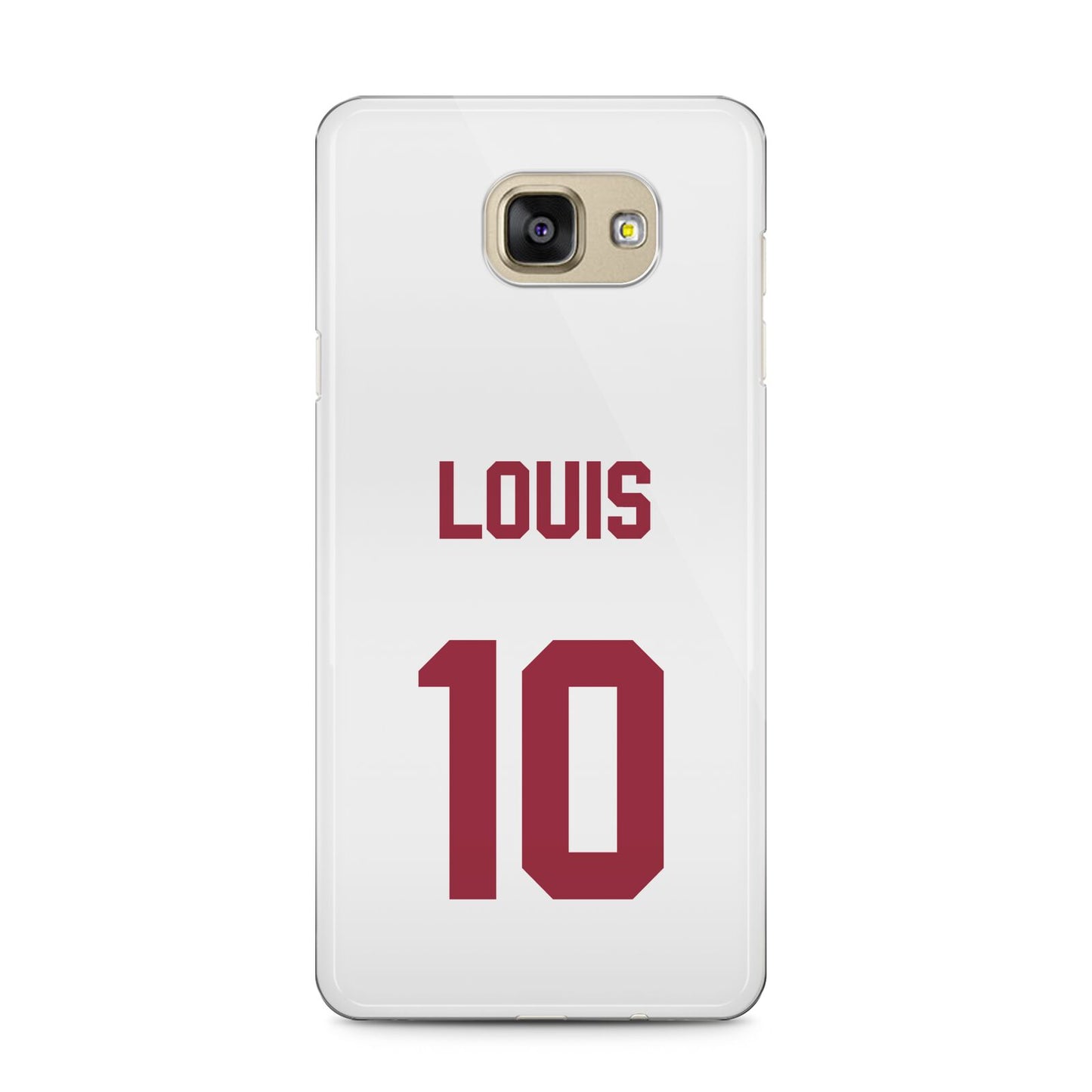 Football Shirt Custom Samsung Galaxy A5 2016 Case on gold phone
