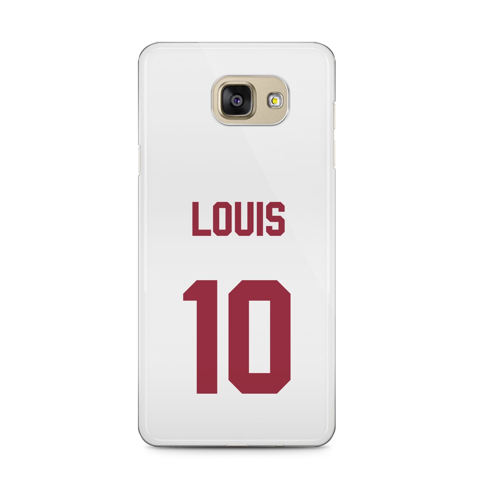 Football Shirt Custom Samsung Galaxy A5 2016 Case on gold phone