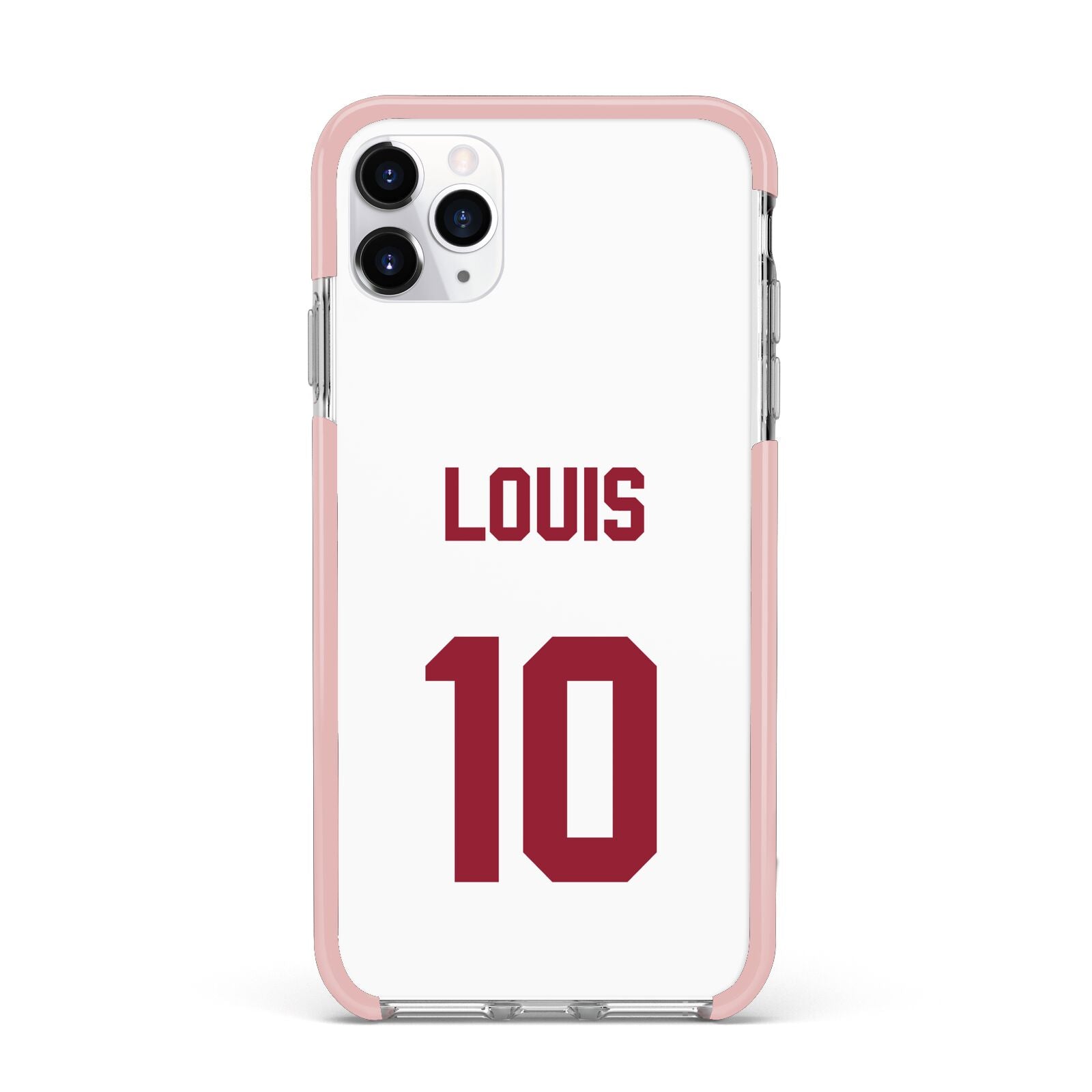 Football Shirt Custom iPhone 11 Pro Max Impact Pink Edge Case