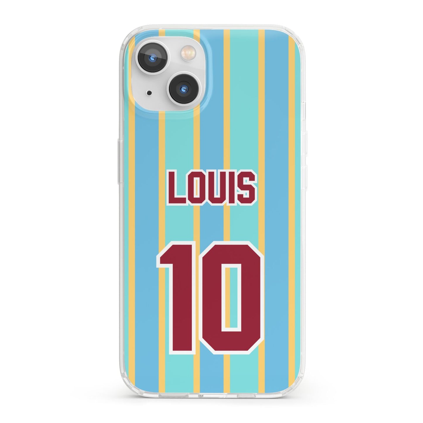 Football Shirt Custom iPhone 13 Clear Bumper Case