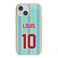 Football Shirt Custom iPhone 13 Mini TPU Impact Case with Pink Edges