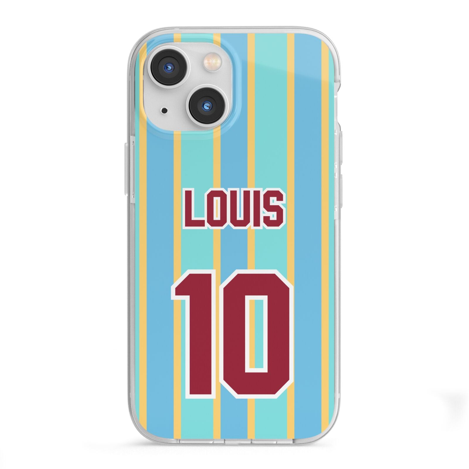 Football Shirt Custom iPhone 13 Mini TPU Impact Case with White Edges