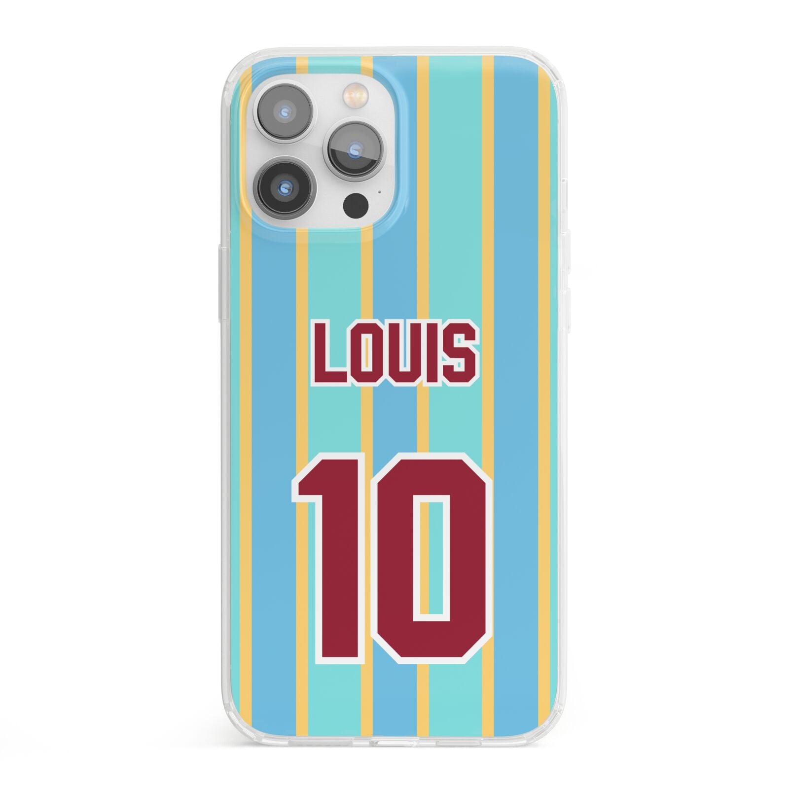 Football Shirt Custom iPhone 13 Pro Max Clear Bumper Case