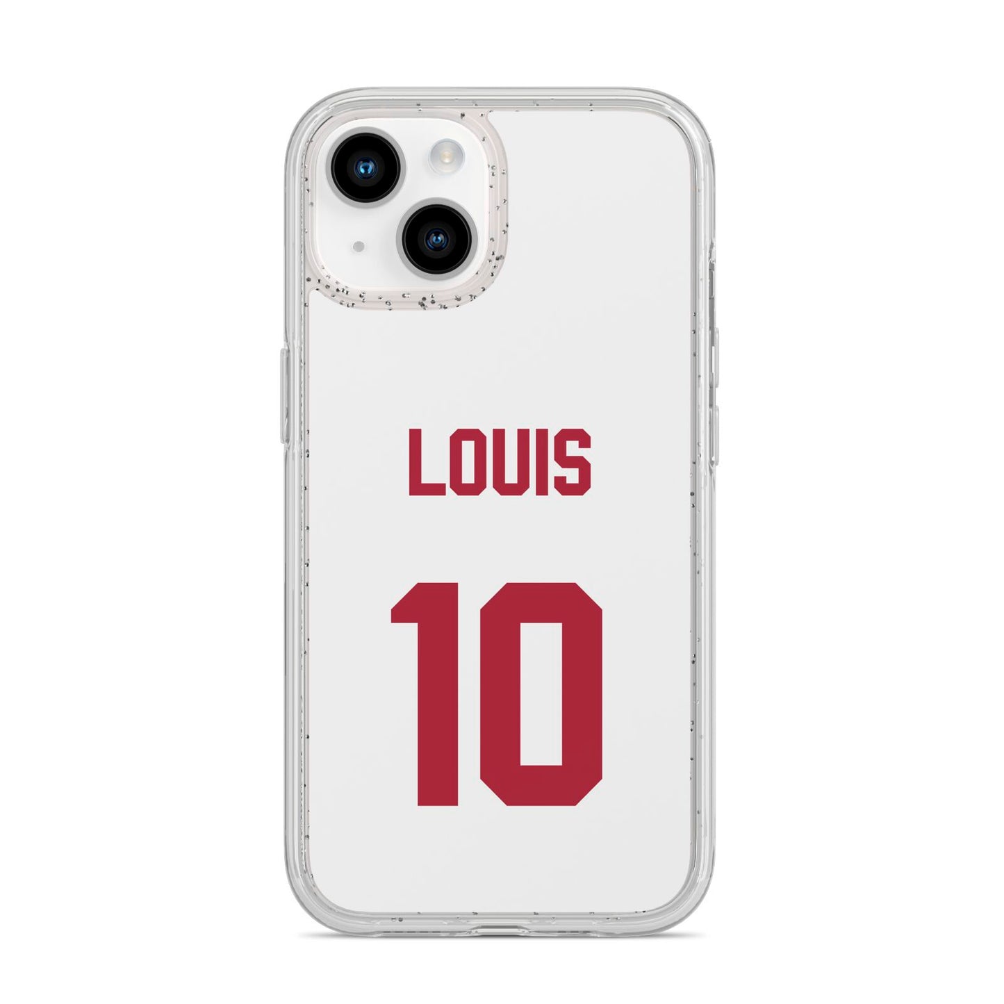Football Shirt Custom iPhone 14 Glitter Tough Case Starlight
