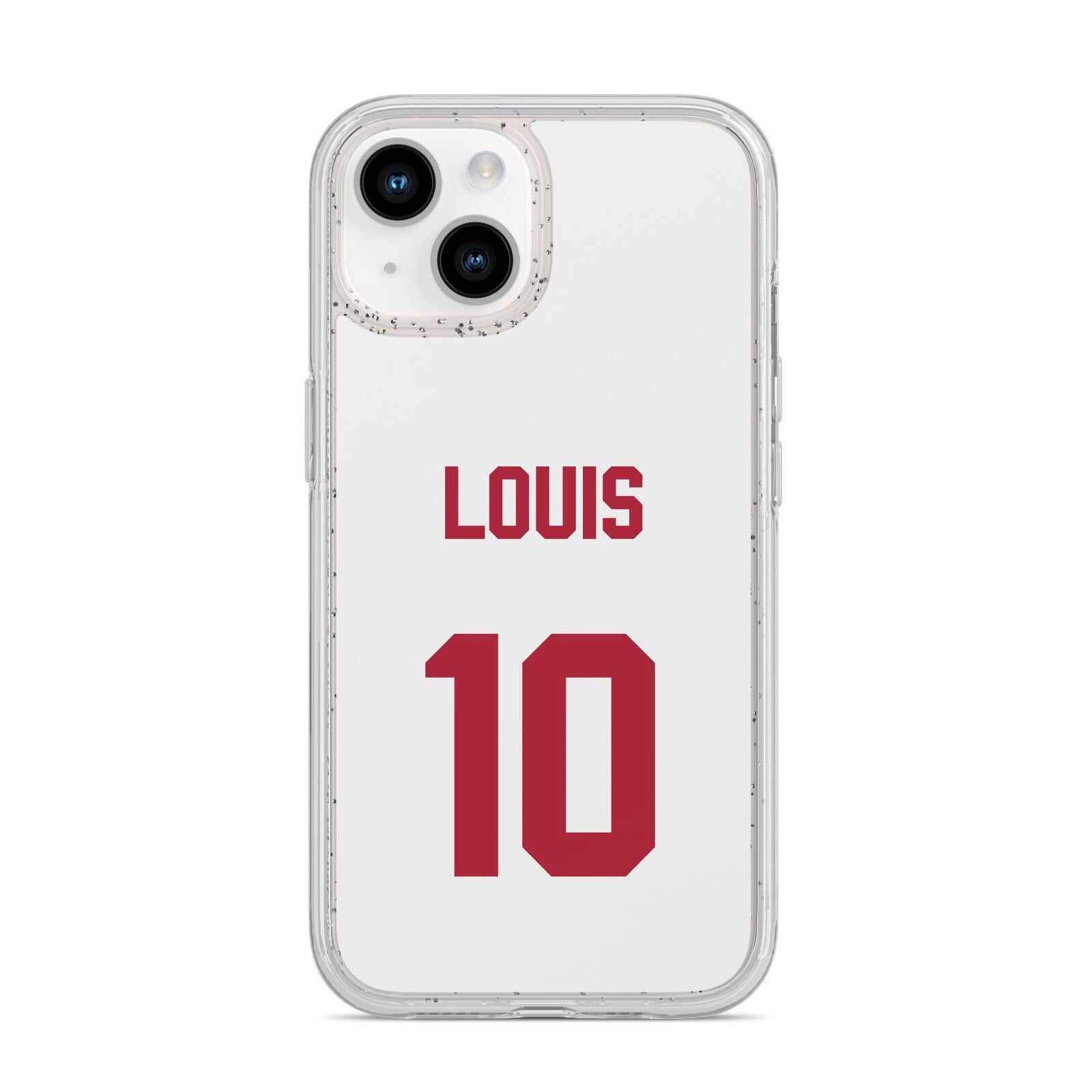 Football Shirt Custom iPhone 14 Glitter Tough Case Starlight