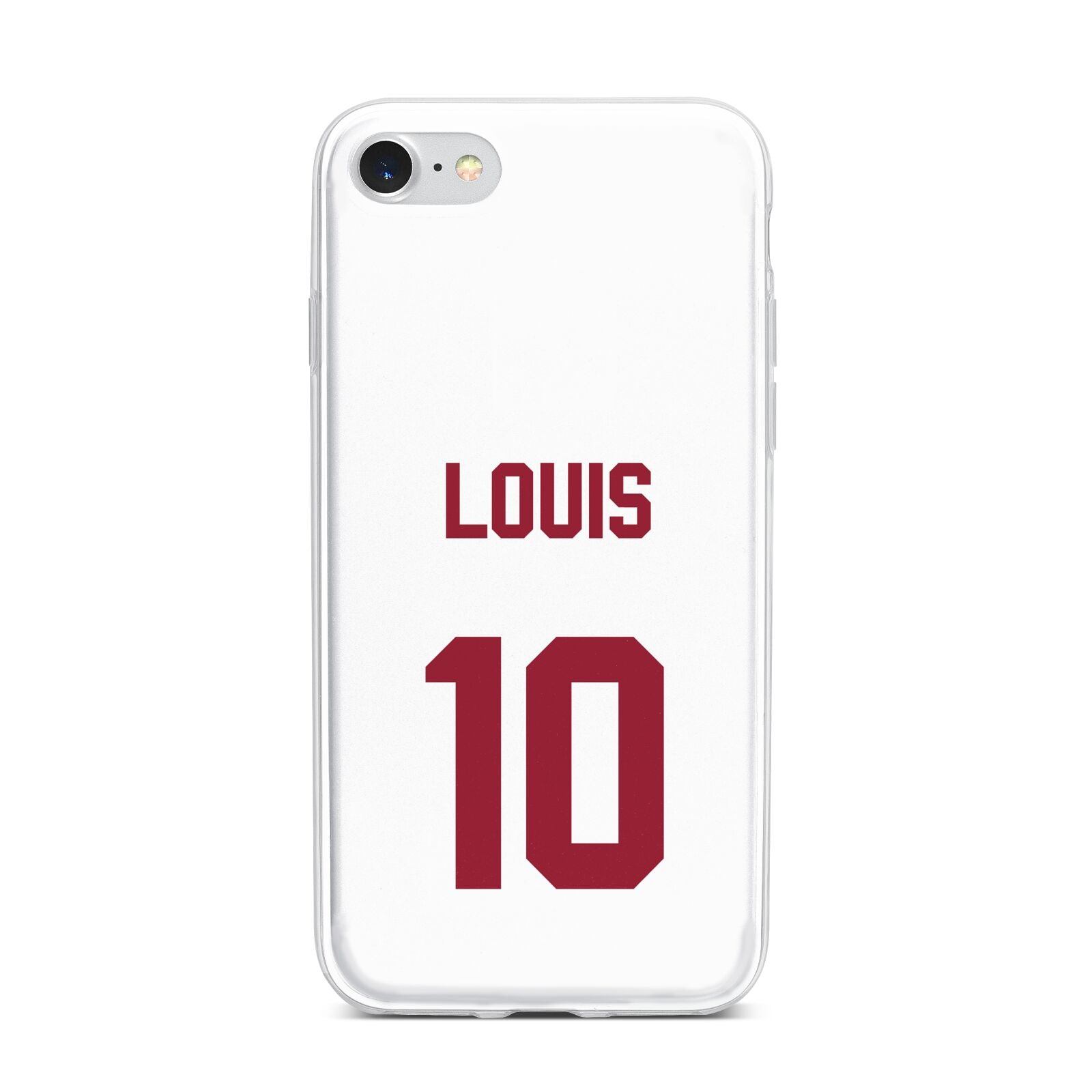 Football Shirt Custom iPhone 7 Bumper Case on Silver iPhone
