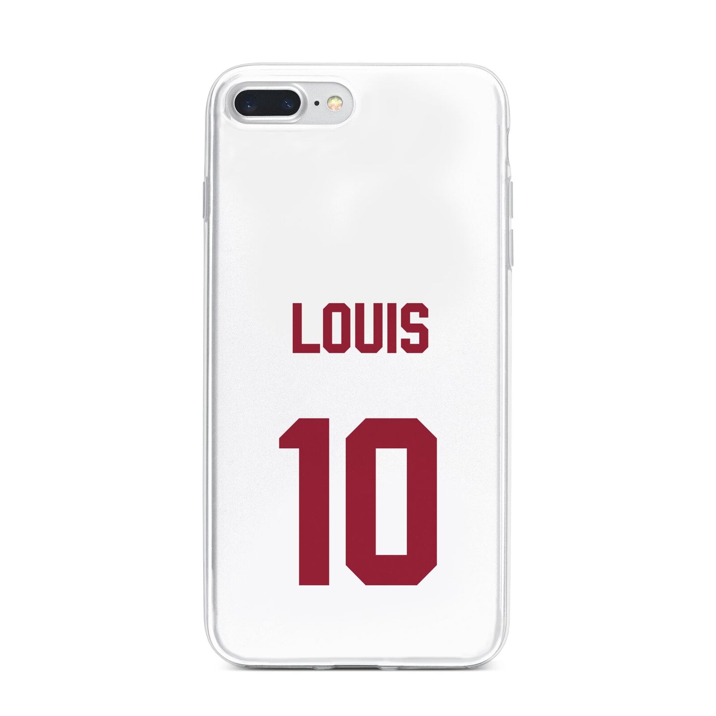 Football Shirt Custom iPhone 7 Plus Bumper Case on Silver iPhone