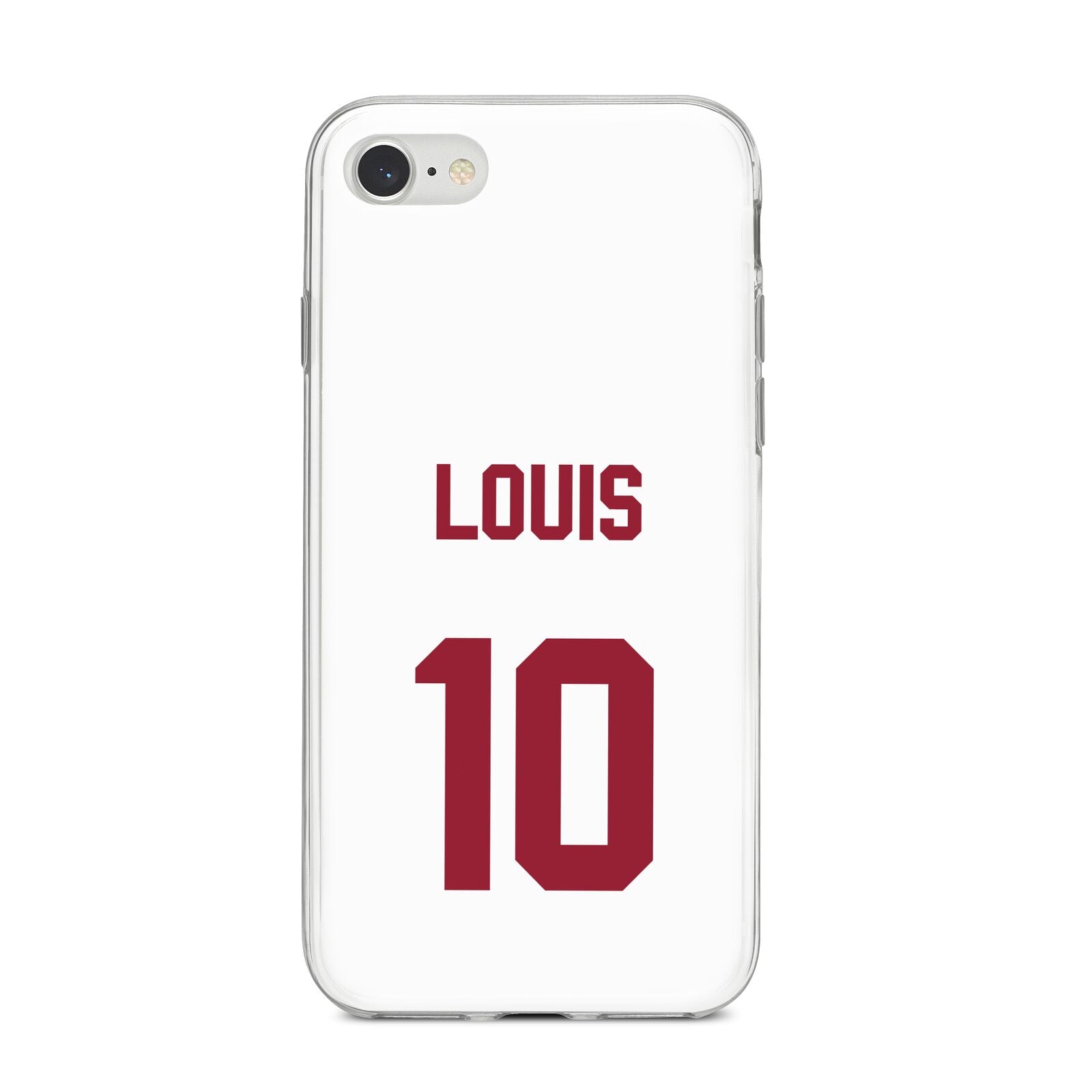 Football Shirt Custom iPhone 8 Bumper Case on Silver iPhone
