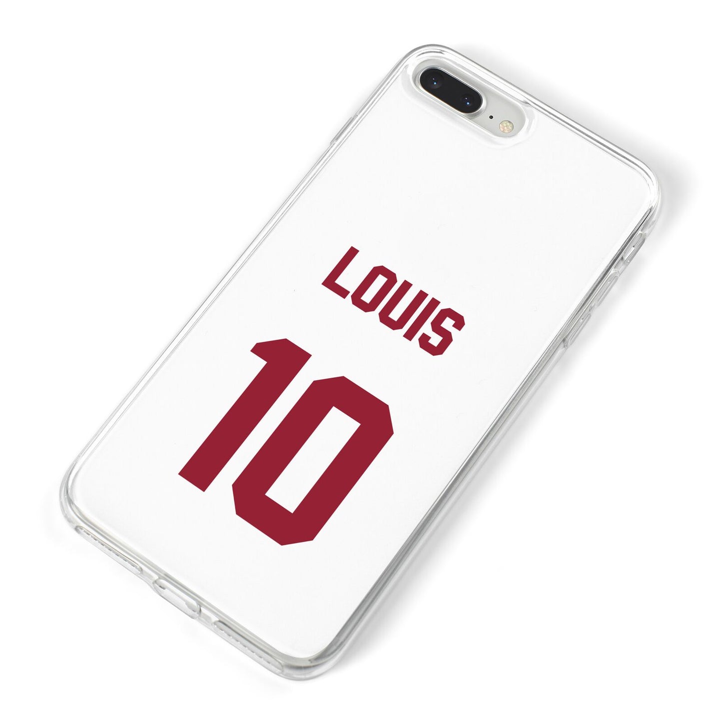 Football Shirt Custom iPhone 8 Plus Bumper Case on Silver iPhone Alternative Image