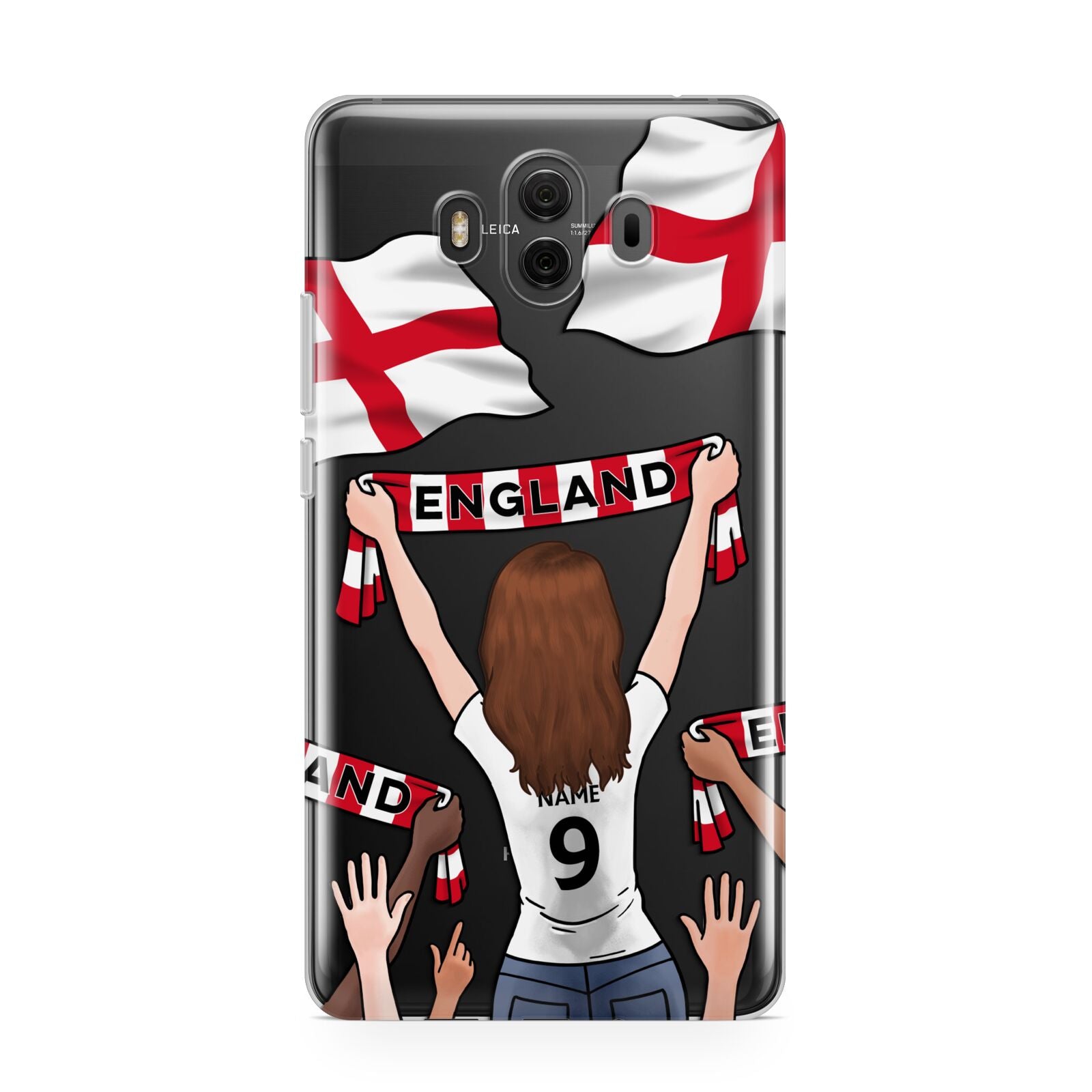 Football Supporter Personalised Huawei Mate 10 Protective Phone Case