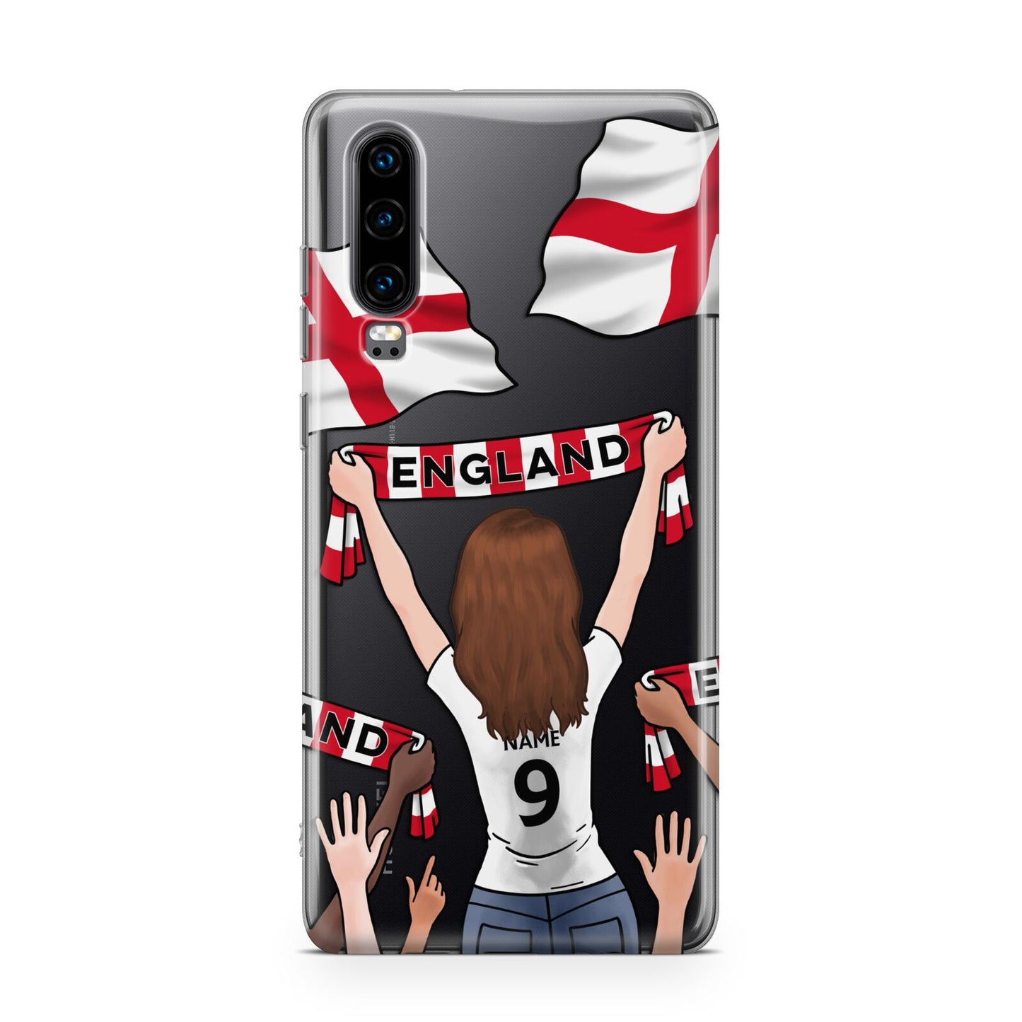Football Supporter Personalised Huawei P30 Phone Case