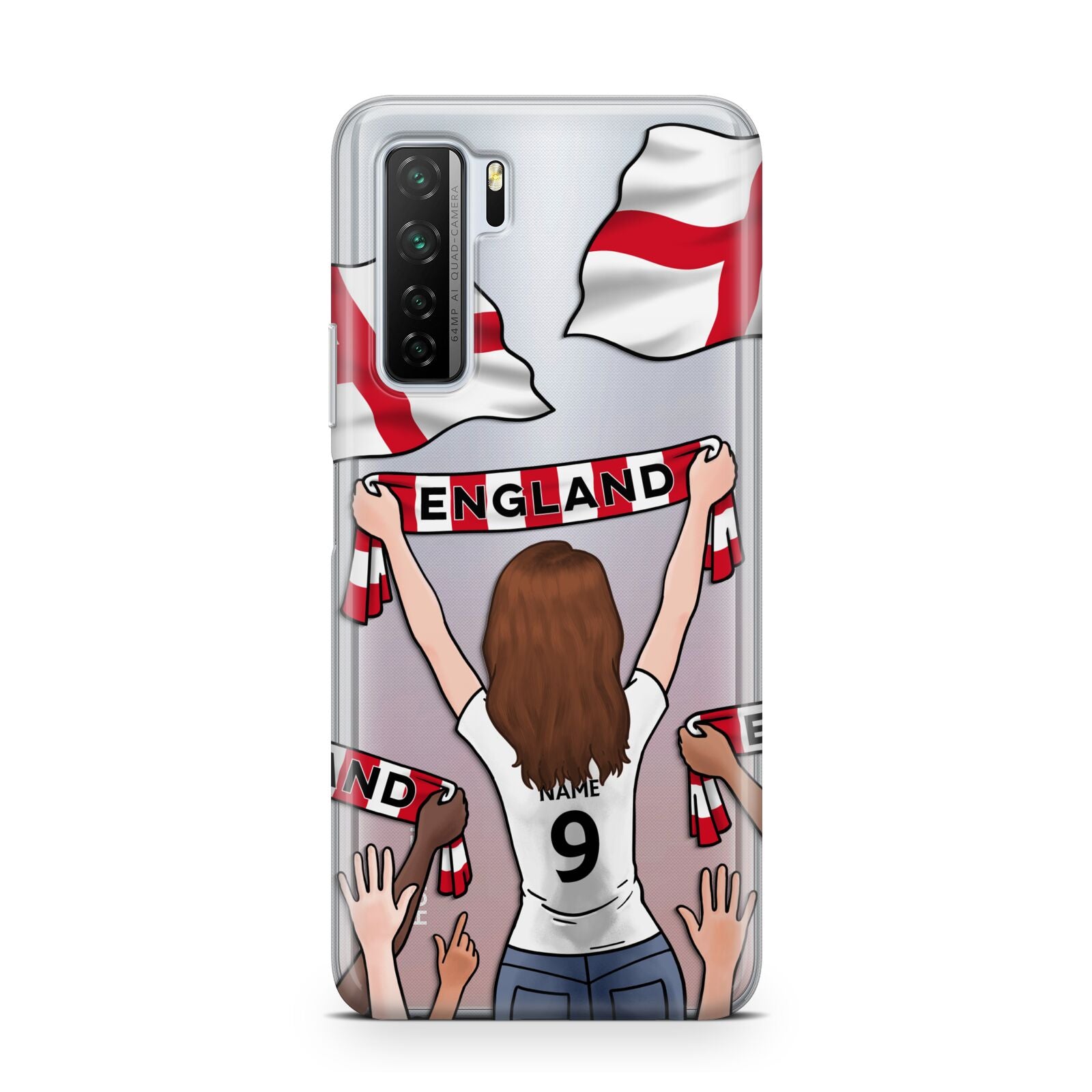Football Supporter Personalised Huawei P40 Lite 5G Phone Case