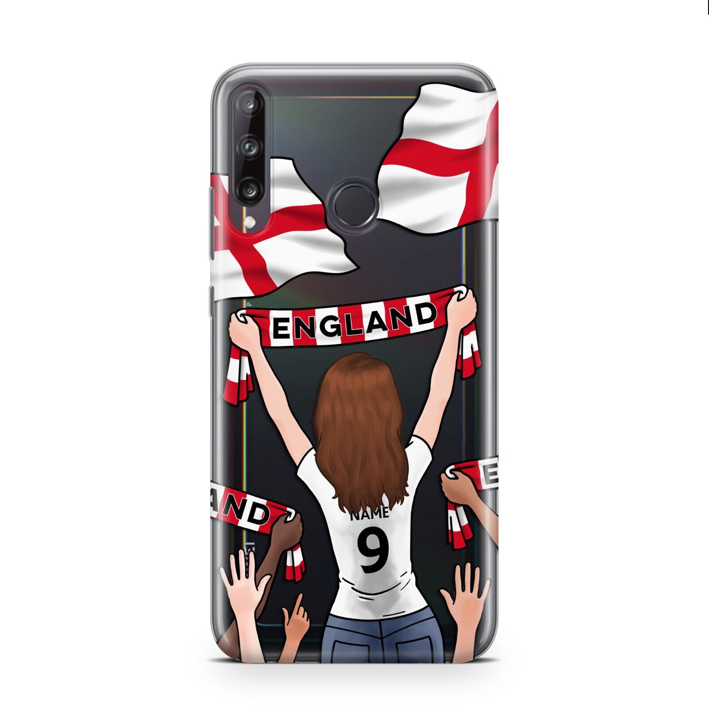 Football Supporter Personalised Huawei P40 Lite E Phone Case