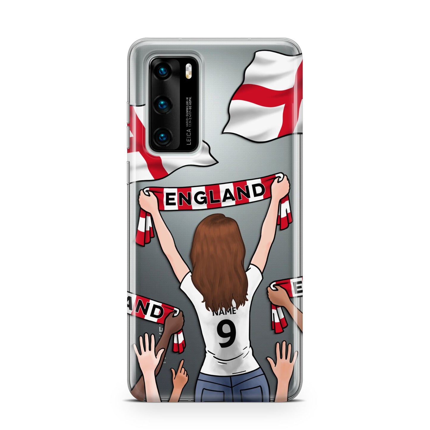Football Supporter Personalised Huawei P40 Phone Case
