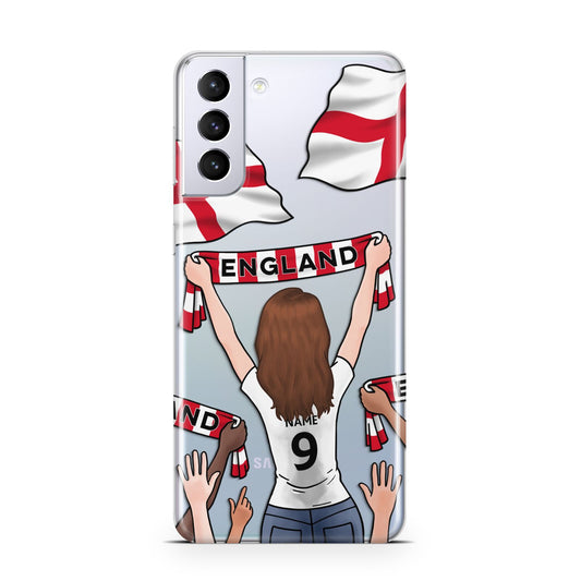 Football Supporter Personalised Samsung S21 Plus Phone Case