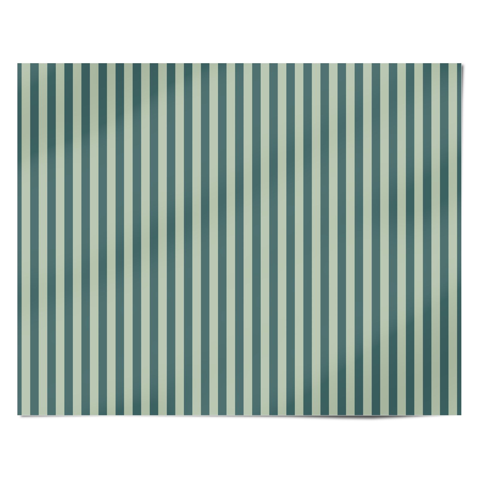 Forest Green Striped Personalised Wrapping Paper Alternative