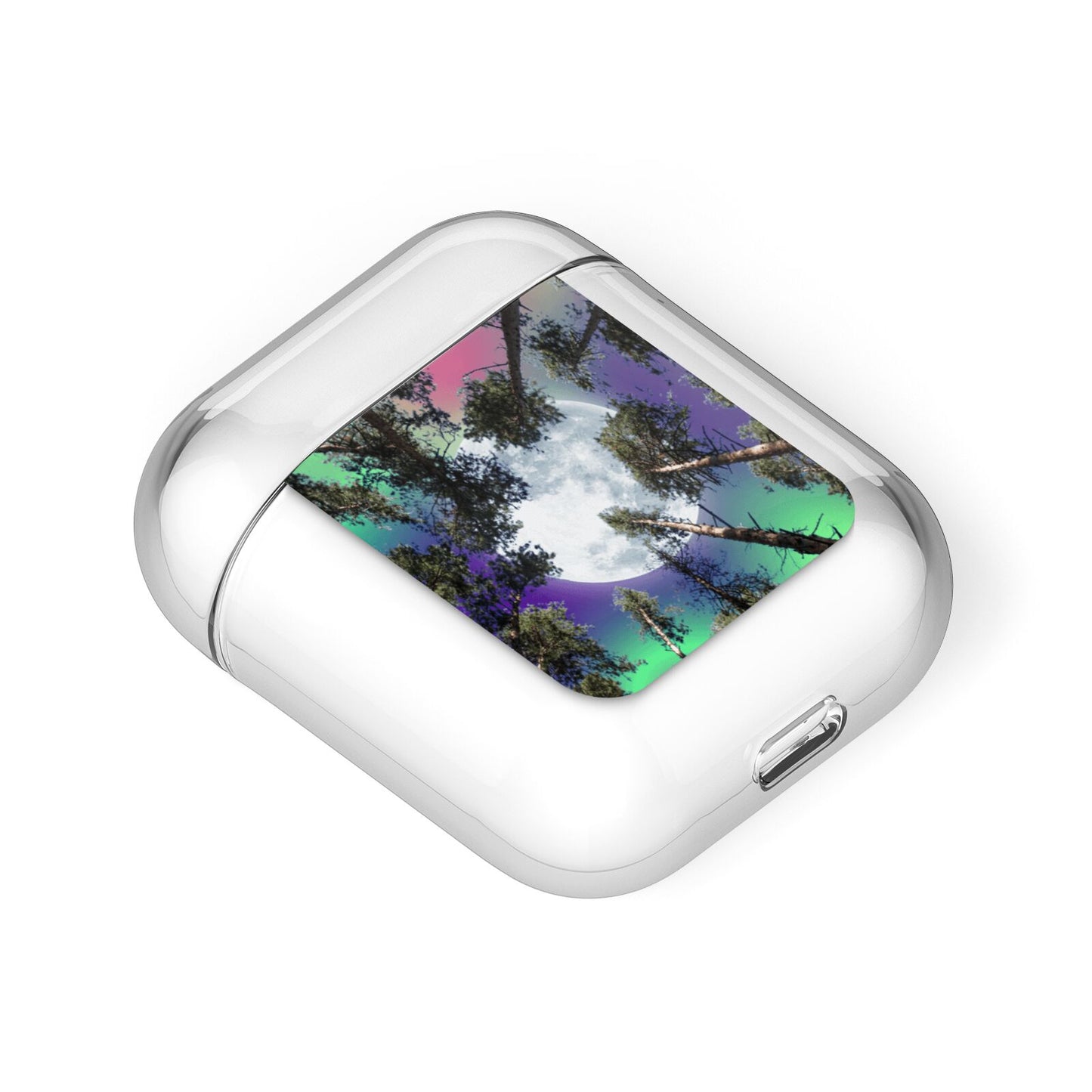 Forest Moon AirPods Case Laid Flat
