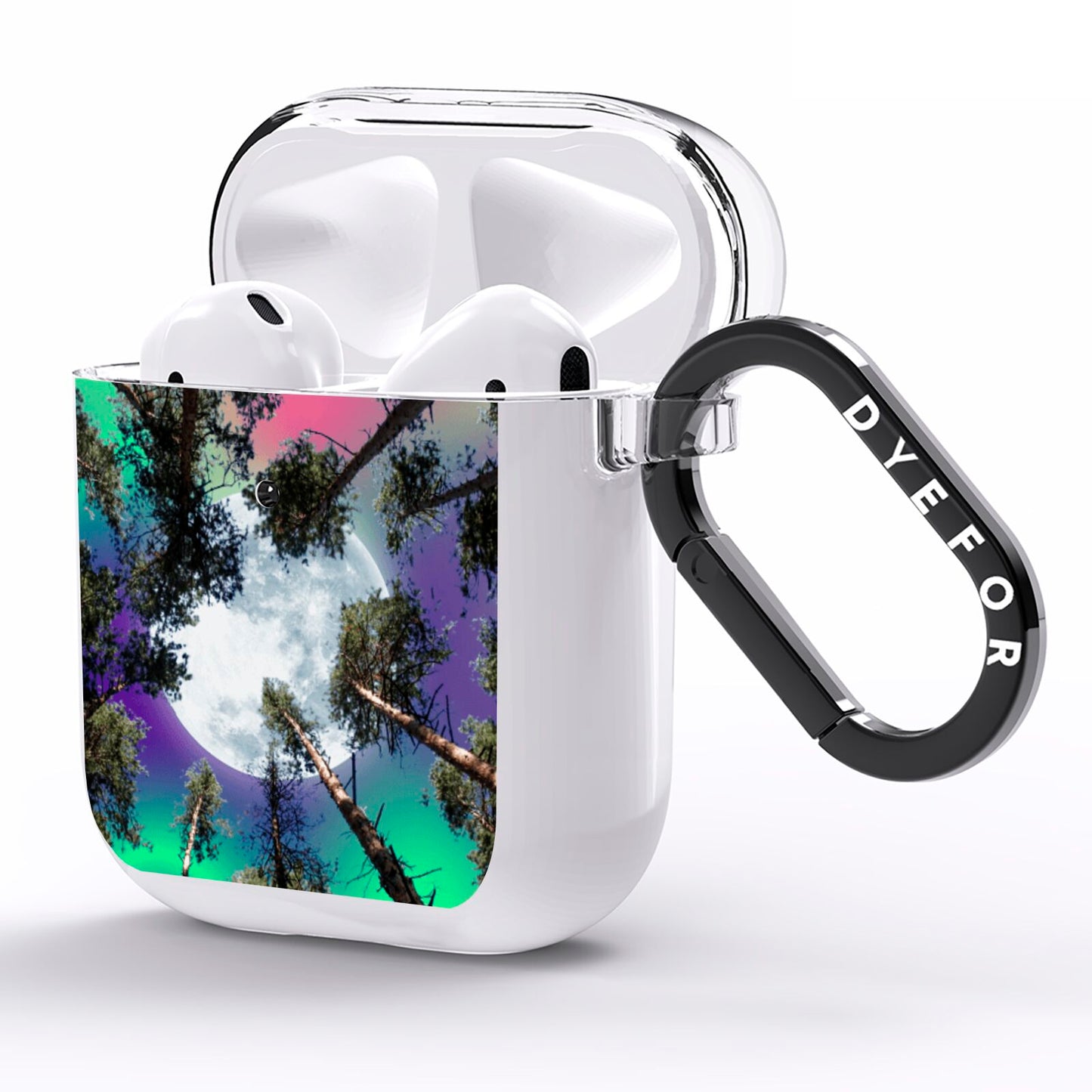 Forest Moon AirPods Clear Case Side Image