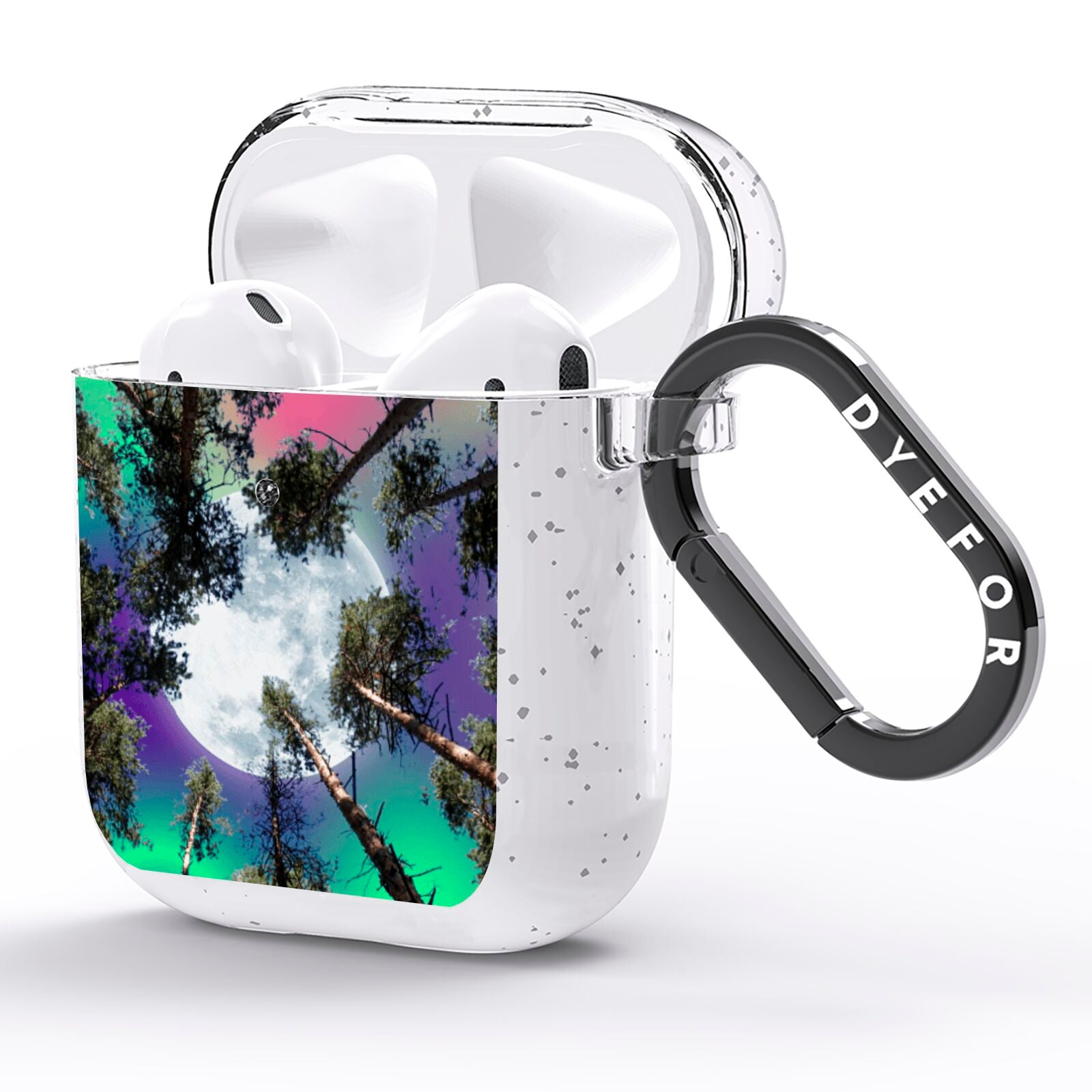 Forest Moon AirPods Glitter Case Side Image