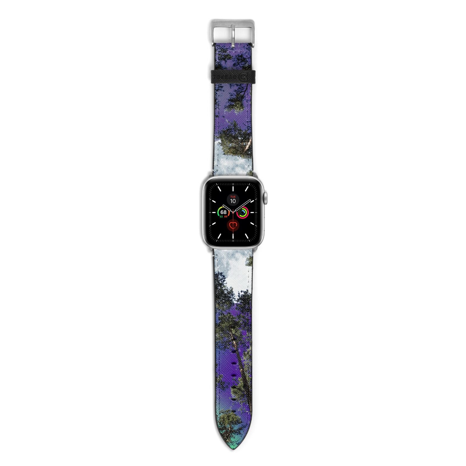 Forest Moon Apple Watch Strap with Silver Hardware