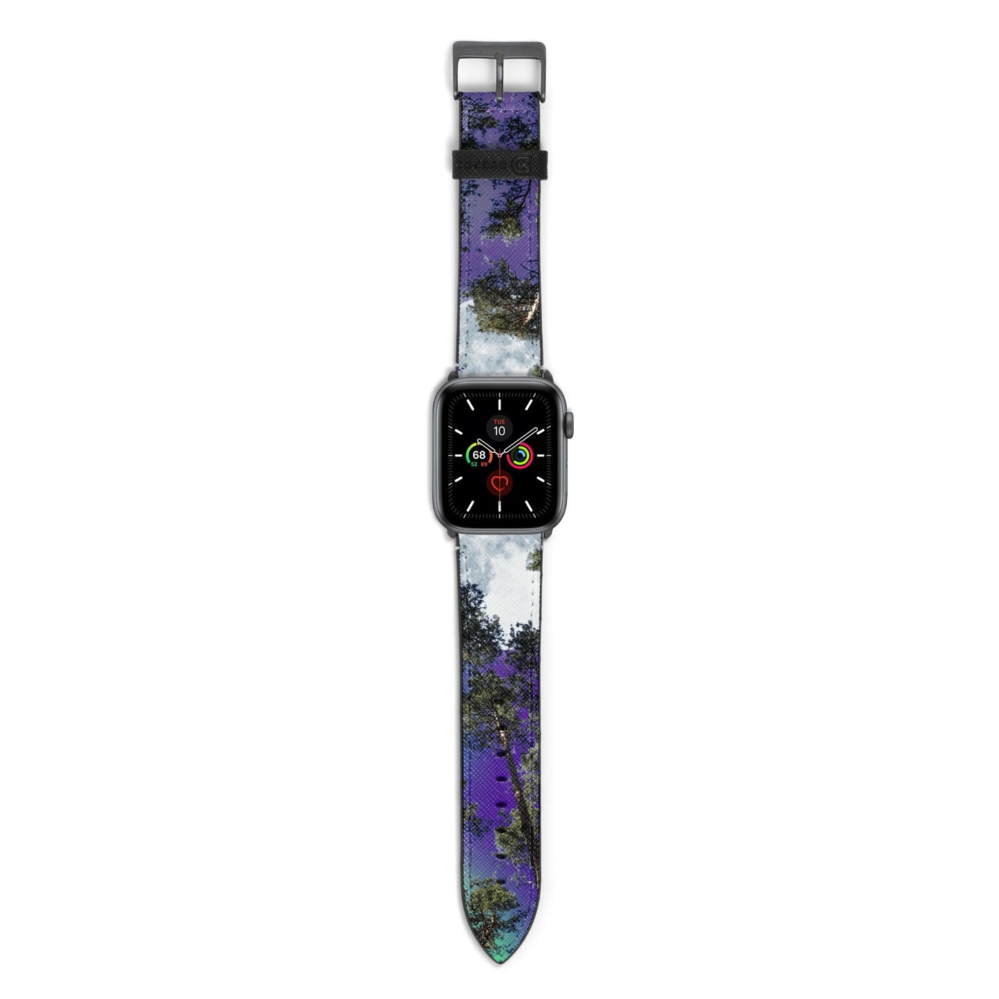 Forest Moon Apple Watch Strap with Space Grey Hardware