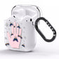 Fortune Teller Hands and Skull Moths AirPods Clear Case Side Image