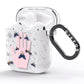 Fortune Teller Hands and Skull Moths AirPods Glitter Case Side Image