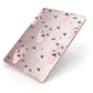 Fortune Teller Hands and Skull Moths Apple iPad Case on Rose Gold iPad Side View