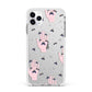 Fortune Teller Hands and Skull Moths Apple iPhone 11 Pro Max in Silver with White Impact Case