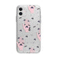 Fortune Teller Hands and Skull Moths Apple iPhone 11 in White with Bumper Case