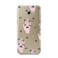 Fortune Teller Hands and Skull Moths Samsung Galaxy A5 2017 Case on gold phone
