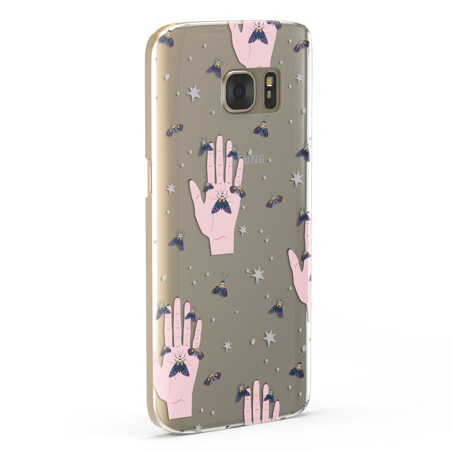 Fortune Teller Hands and Skull Moths Samsung Galaxy Case Fourty Five Degrees