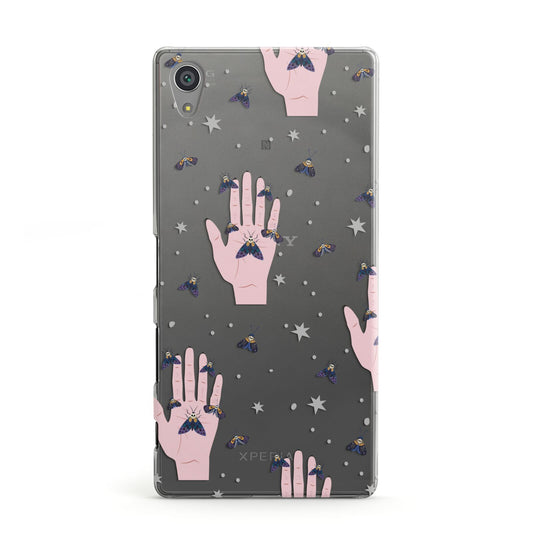 Fortune Teller Hands and Skull Moths Sony Xperia Case