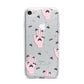 Fortune Teller Hands and Skull Moths iPhone 7 Bumper Case on Silver iPhone