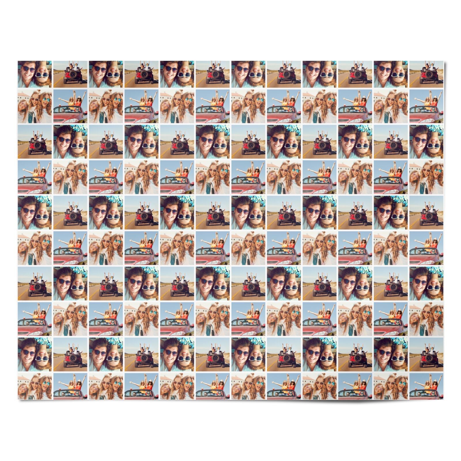 Four Photo Personalised Wrapping Paper Alternative