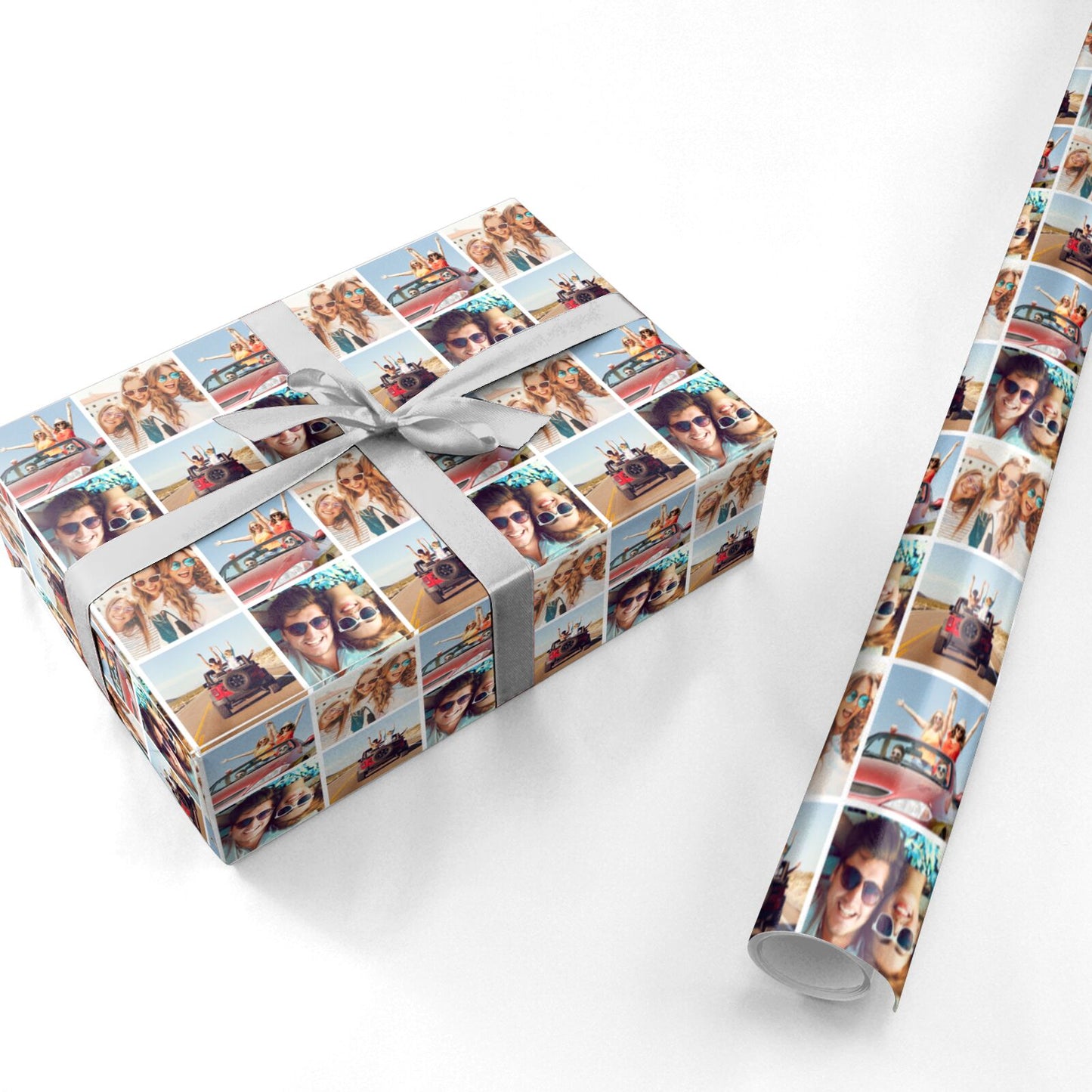 Four Photo Personalised Wrapping Paper