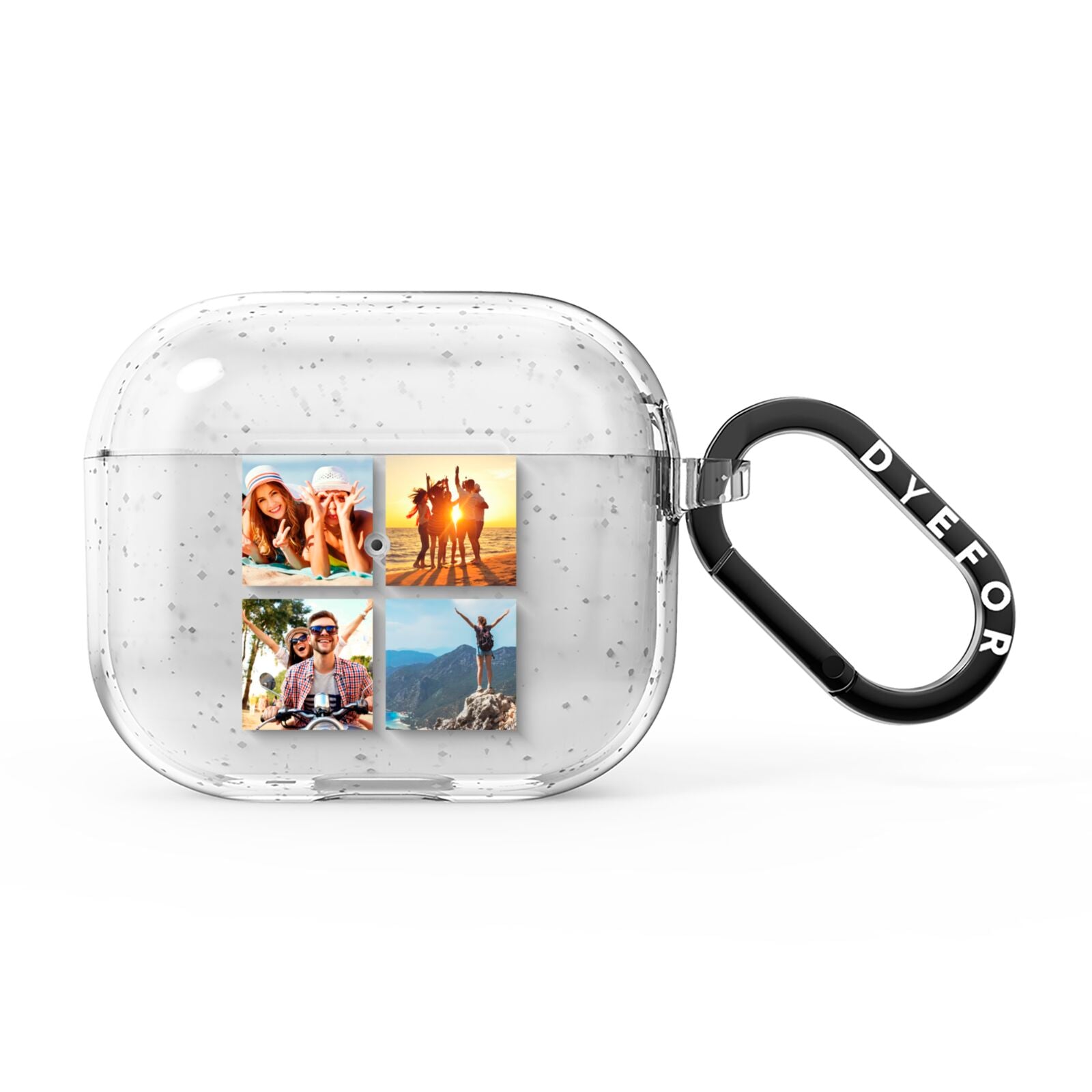 Four Square Photo Tiles AirPods Glitter Case 3rd Gen