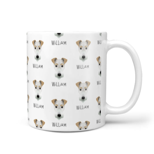 Fox Terrier Icon with Name 10oz Mug