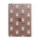 Fox Terrier Icon with Name Apple iPad Rose Gold Case